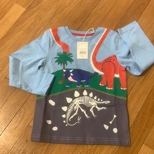 Mini Boden dinosaur long sleeve tee